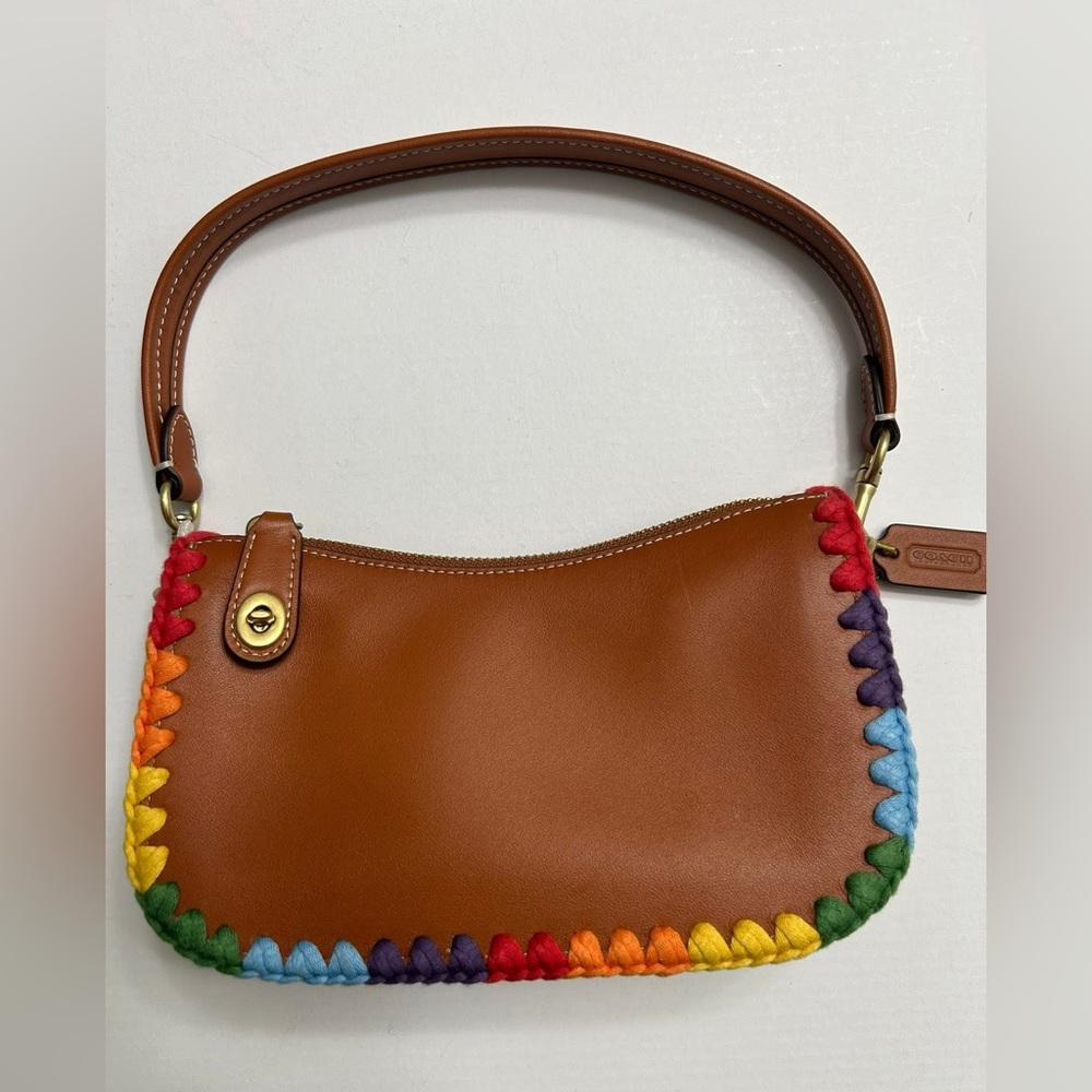 Coach Swinger 20 with Rainbow Crochet